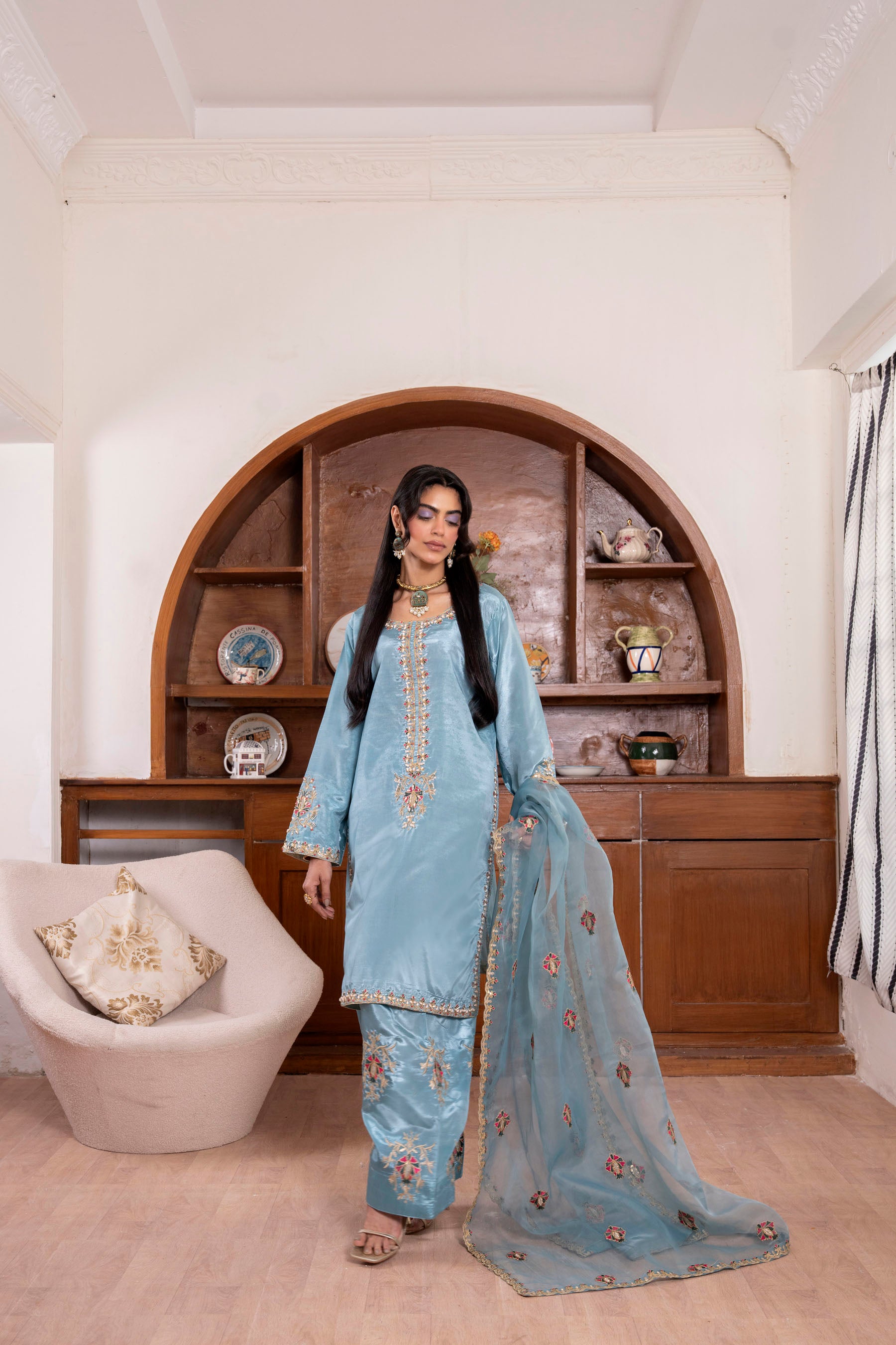 Azure Silk Luxe 3 Piece