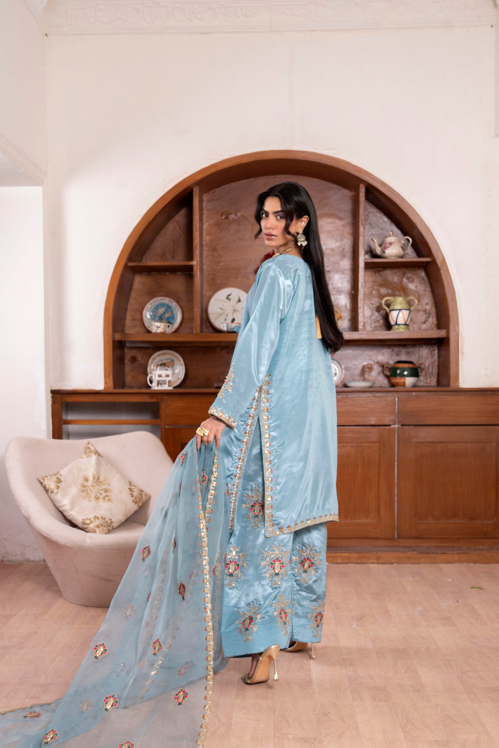 Azure Silk Luxe 3 Piece