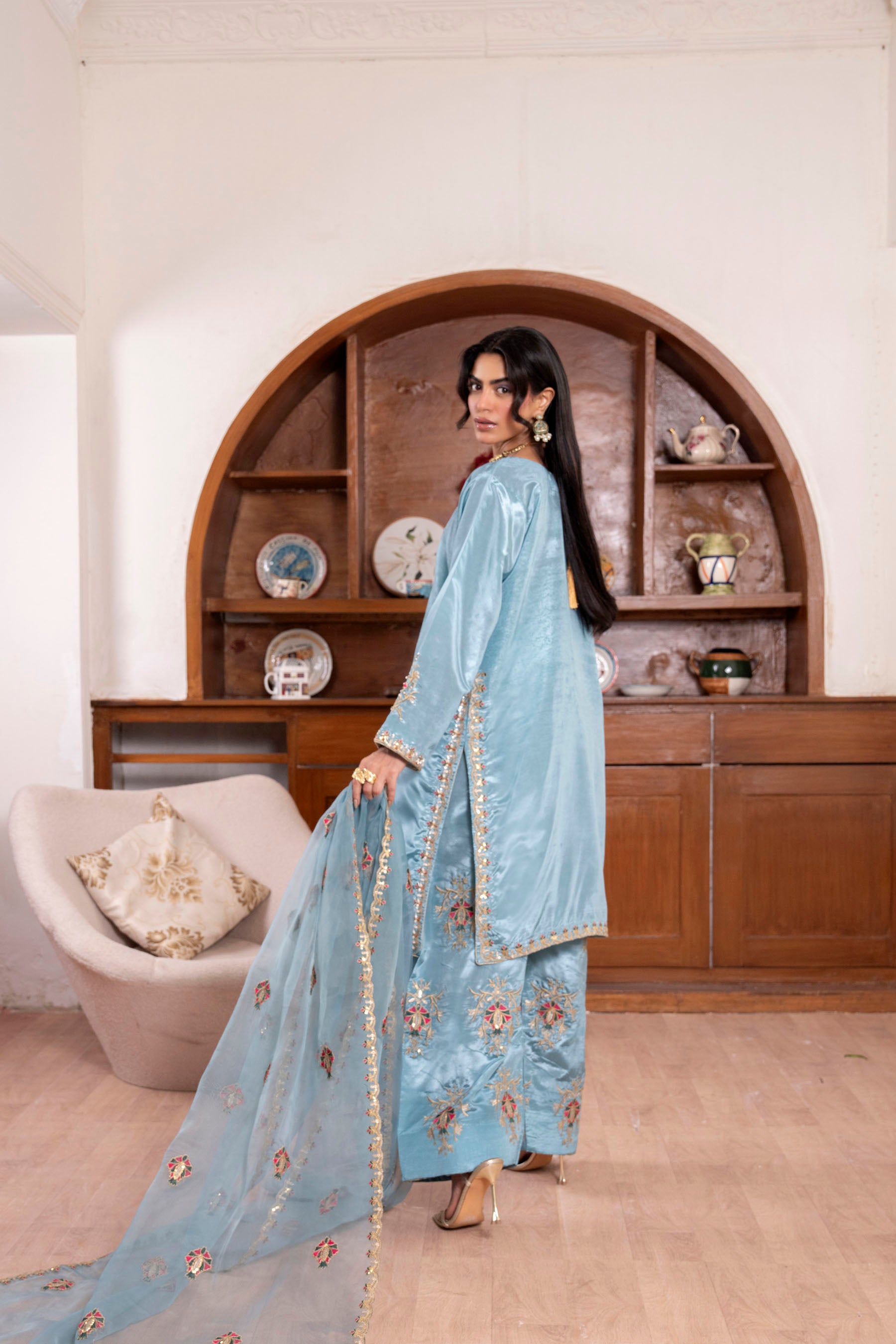 Azure Silk Luxe 3 Piece